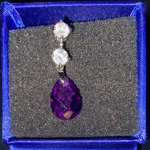 Swarovski amethyst necklace